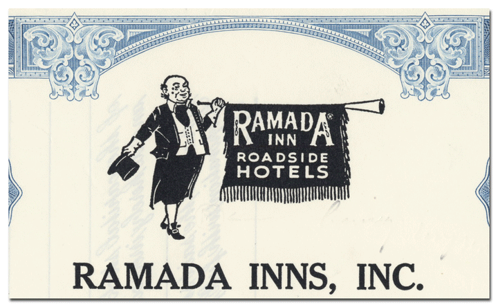 Ramada Inns, Inc. Stock Certificate