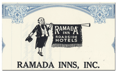 Ramada Inns, Inc. Stock Certificate
