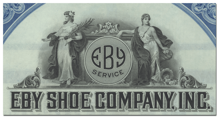 Eby Shoe Company, Inc. Bond Certificate