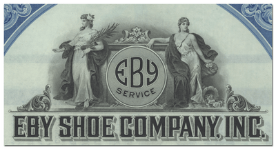 Eby Shoe Company, Inc. Bond Certificate