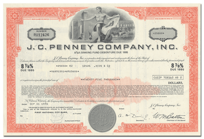 J. C. Penney Company, Inc. Bond Certificate