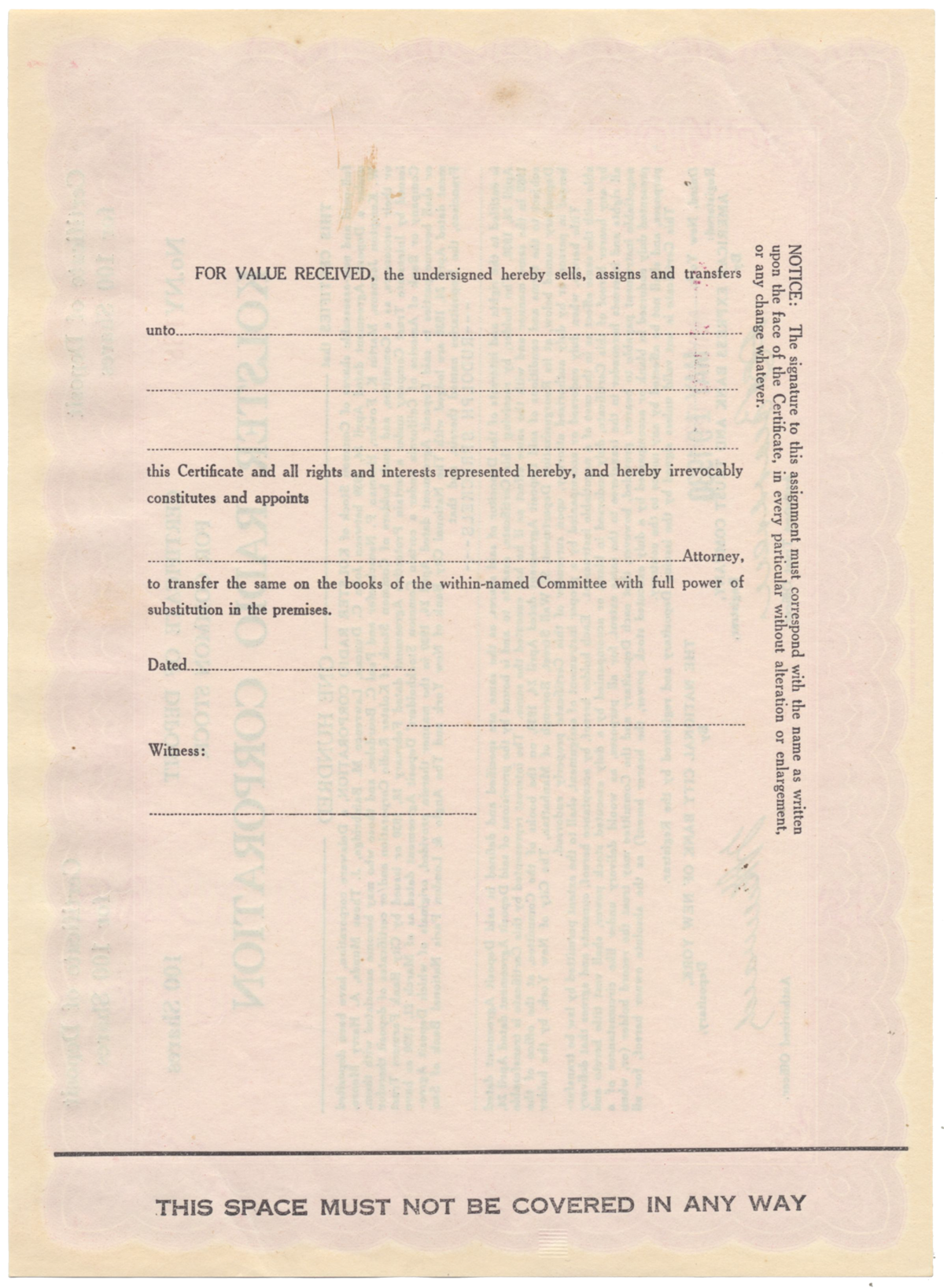 Kolster Radio Corporation Stock Certificate