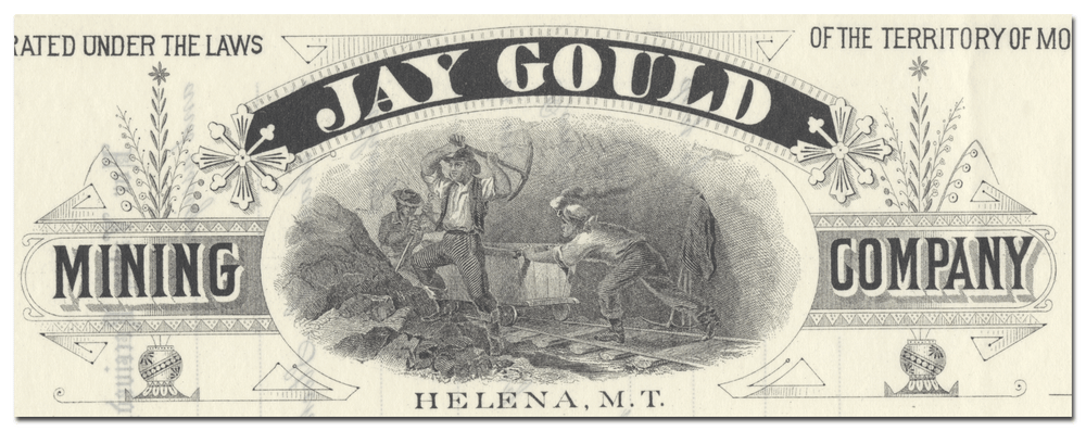 Jay Gould Mining Company Stock Certificate