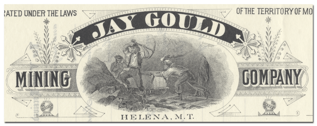 Jay Gould Mining Company Stock Certificate