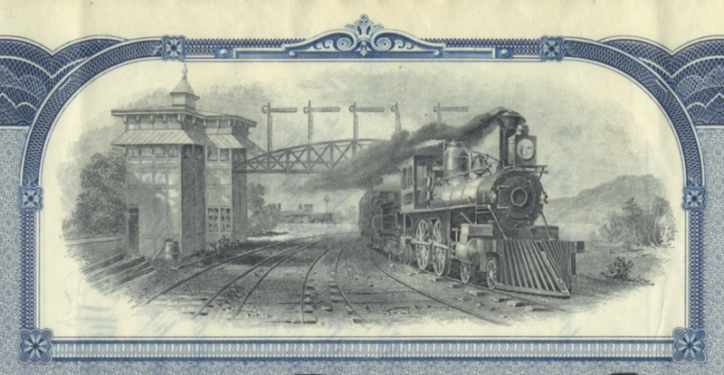 Delaware Railroad Company Stock Certificate