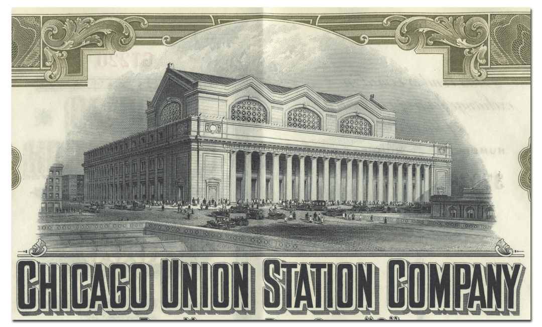 Chicago Union Station Company Bond Certificate