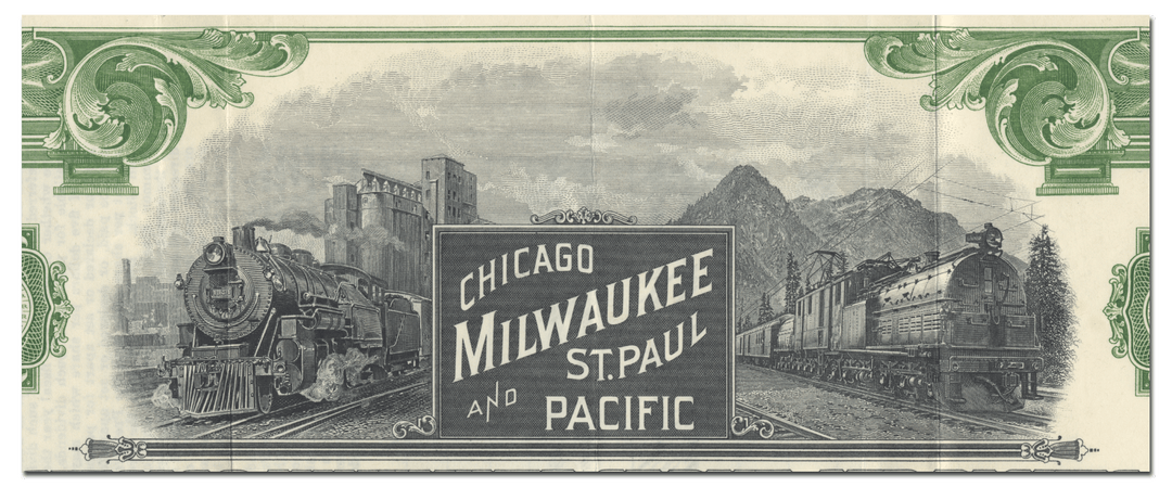 Chicago, Milwaukee, St. Paul and Pacific Railroad Company Stock Certificate