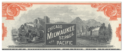 Chicago, Milwaukee, St. Paul and Pacific Railroad Company Stock Certificate