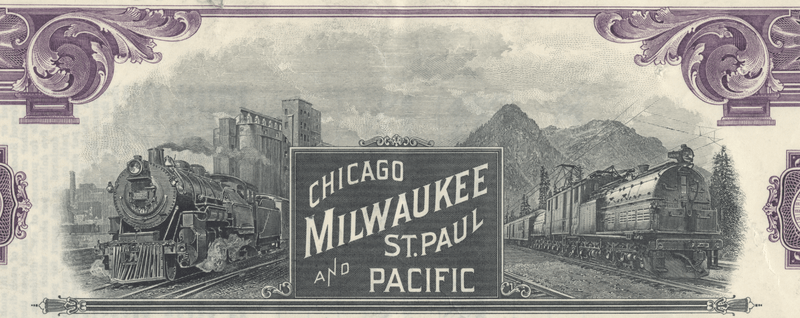 Chicago, Milwaukee, St. Paul and Pacific Railroad Company Stock Certificate