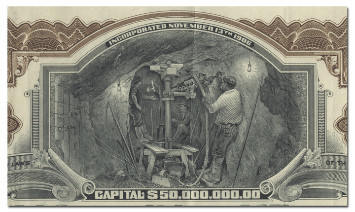 Goldfield Consolidated Mines Company Stock Certificate