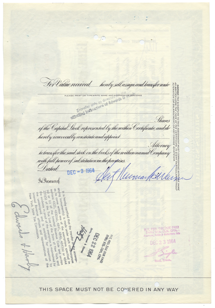 Erie and Pittsburgh Railroad Company Stock Certificate