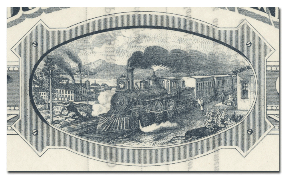 Pittsburgh, Marion and Chicago Railway Company Stock Certificate