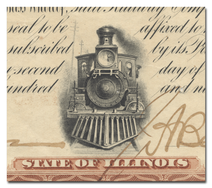 Peoria and Eastern Railway Company Bond Certificate