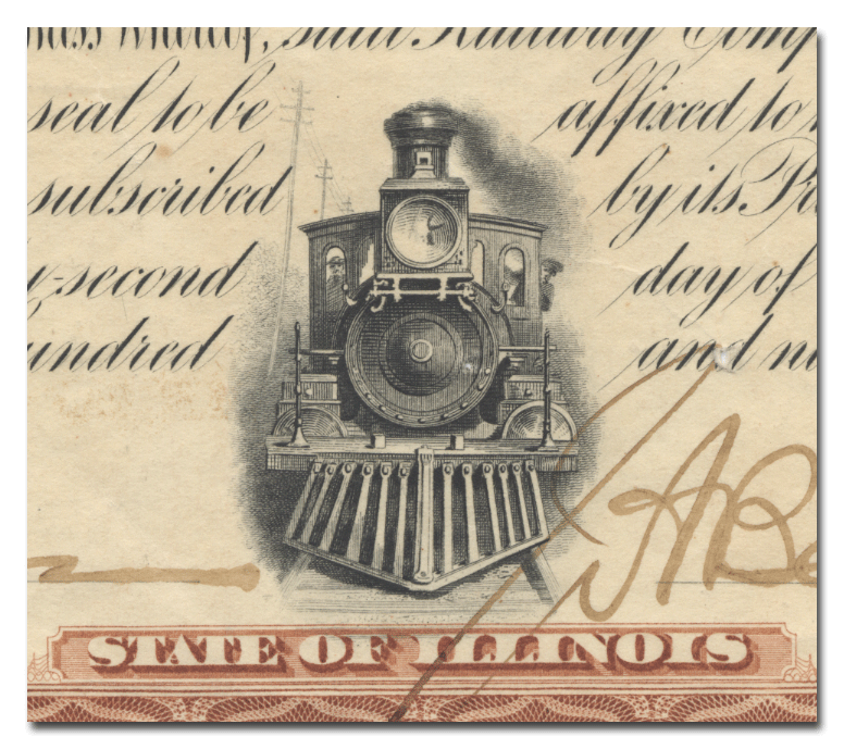 Peoria and Eastern Railway Company Bond Certificate