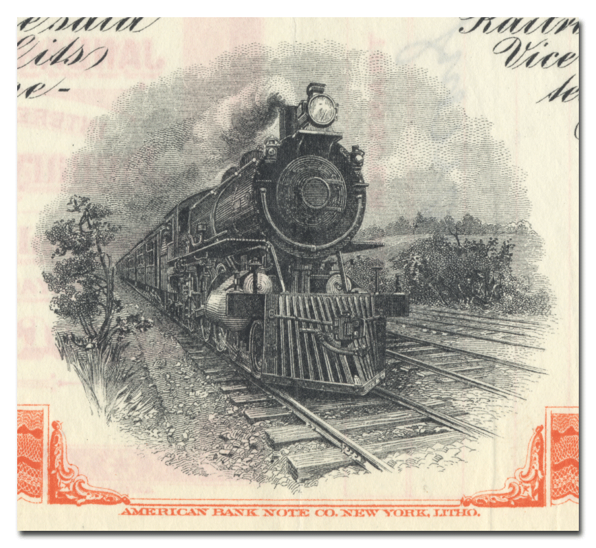 Yazoo and Mississippi Valley Railroad Company Bond Certificate