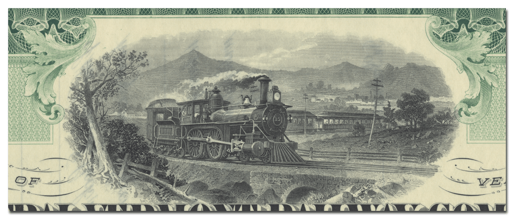 Central Vermont Railroad Company Stock Certificate