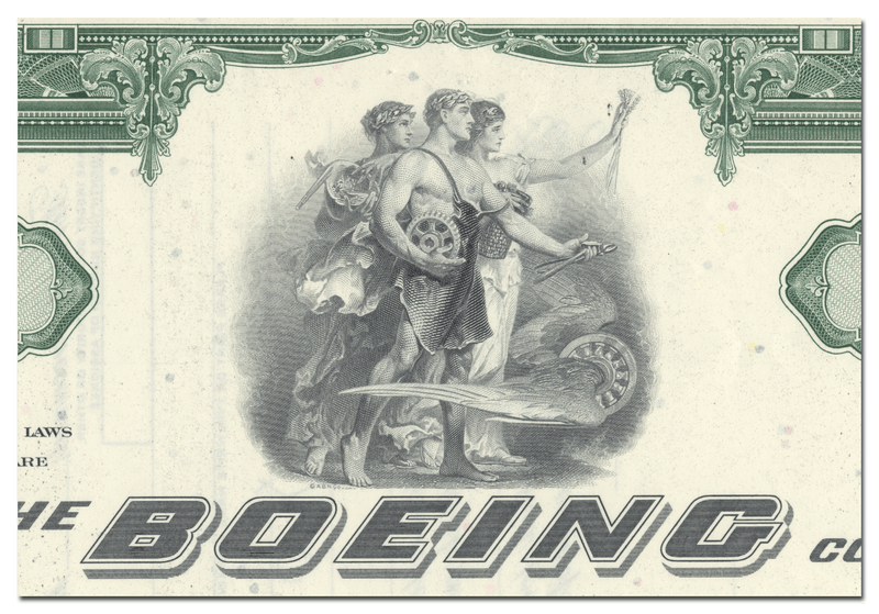 Boeing Company Stock Certificate