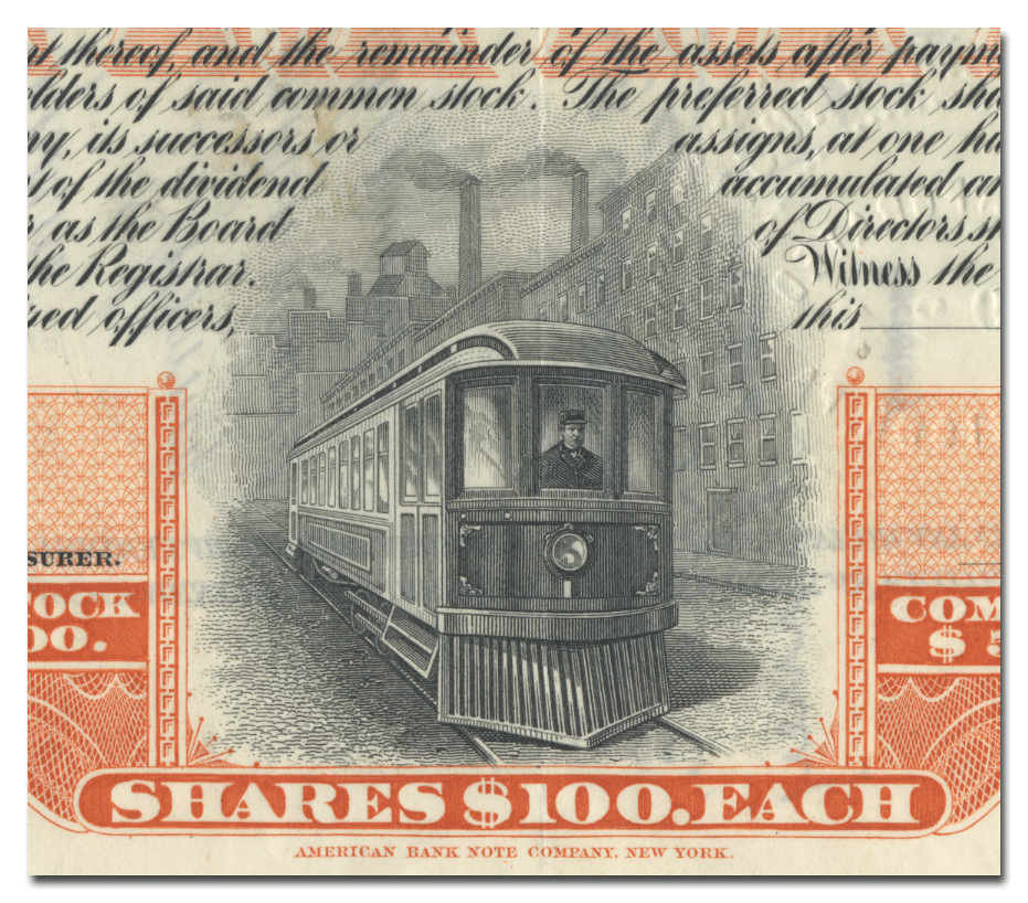 Buffalo and Lake Erie Traction Company Stock Certificate