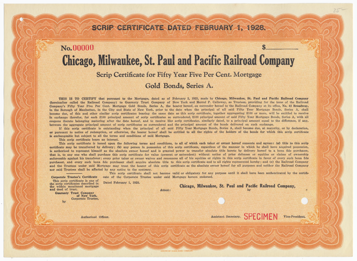 Chicago, Milwaukee, St. Paul and Pacific Railroad Company