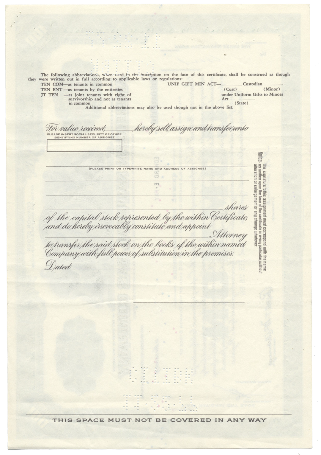 American Natural Gas Company Stock Certificate