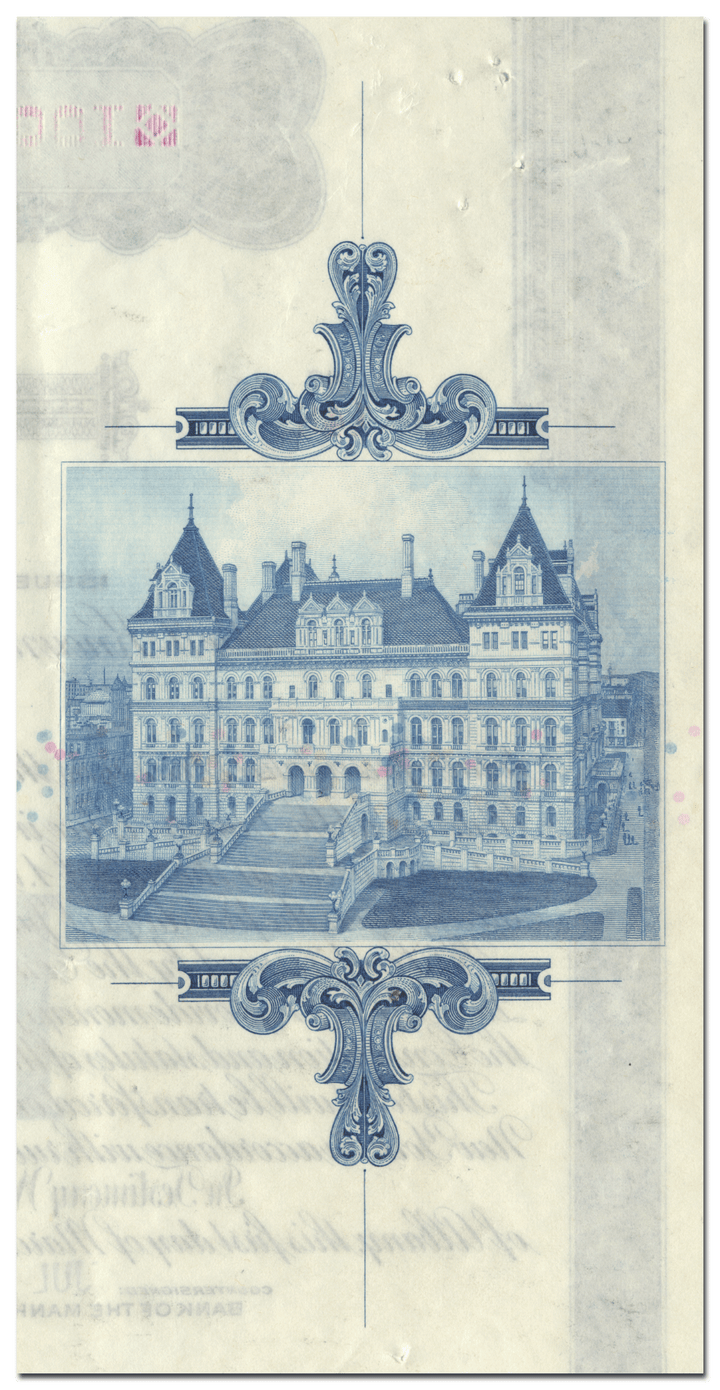 State of New York War Bonus Bond Certificate (Back)