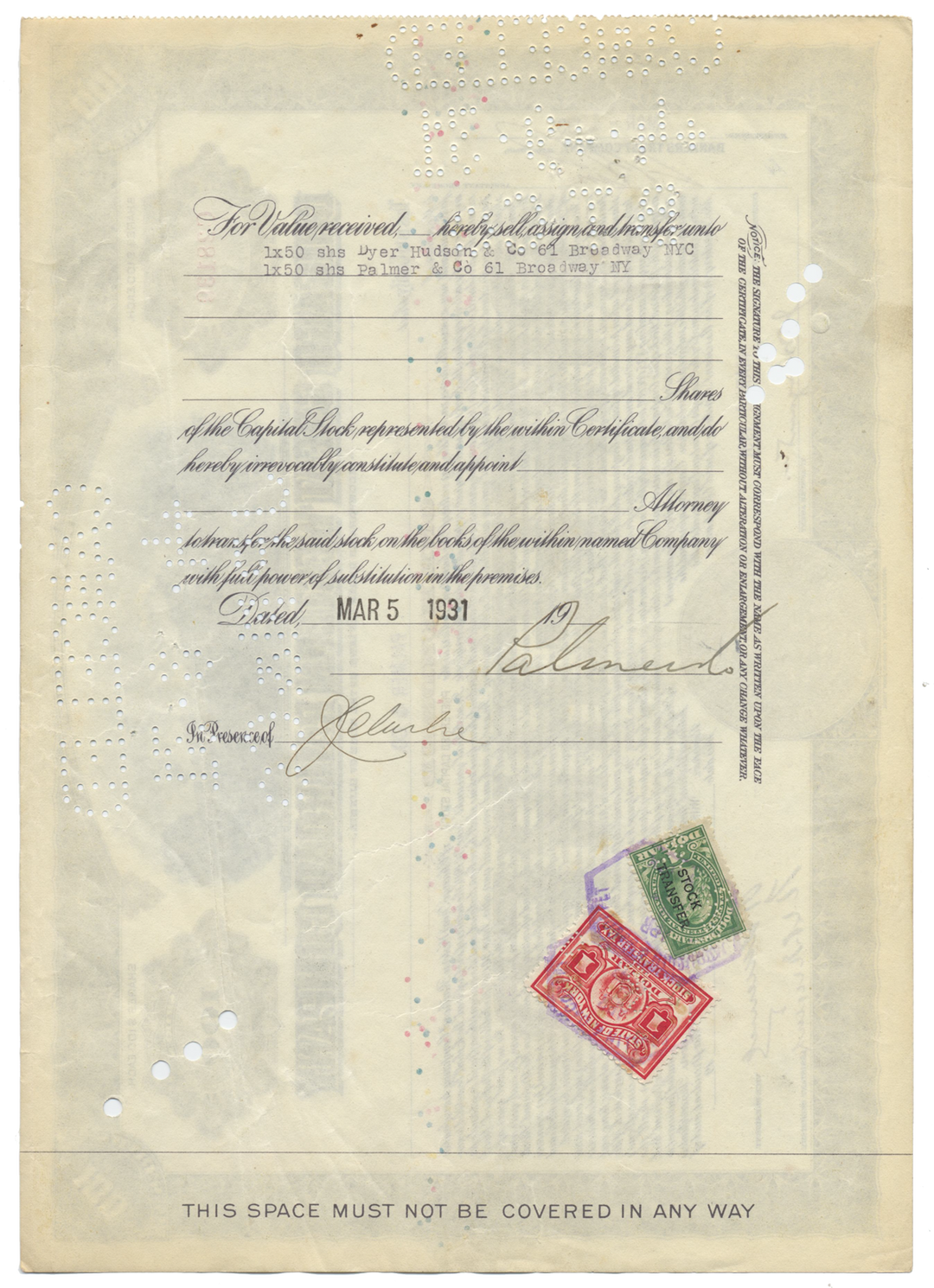 Chicago Great Western Railroad Company Stock Certificate