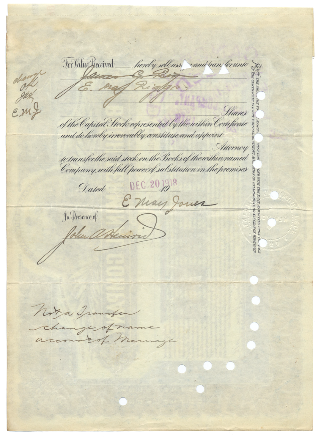 Bush Terminal Company Stock Certificate