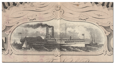North River and New York Steamboat Company Bond Certificate