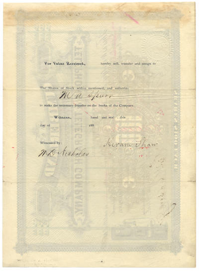 Cumberland Telephone & Telegraph Company Stock Certificate