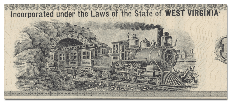 West Virginia Southern Railway Stock Certificate