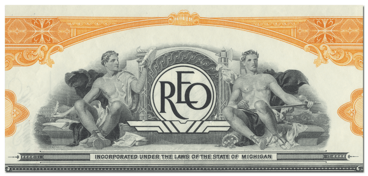 Reo Motors, Inc. Stock Certificate