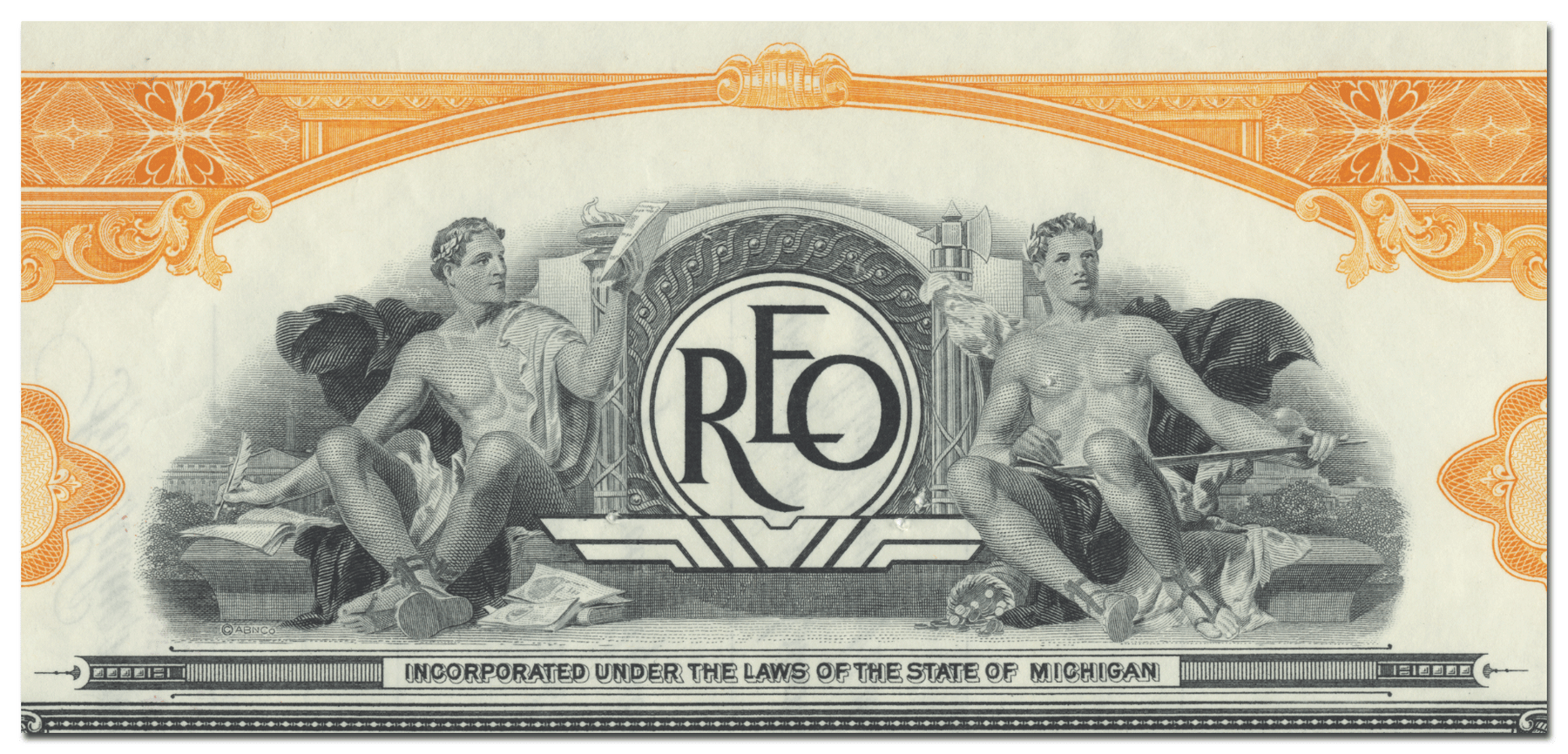 Reo Motors, Inc. Stock Certificate Ghosts of Wall Street