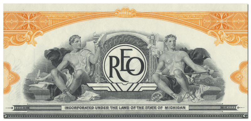 Reo Motors, Inc. Stock Certificate