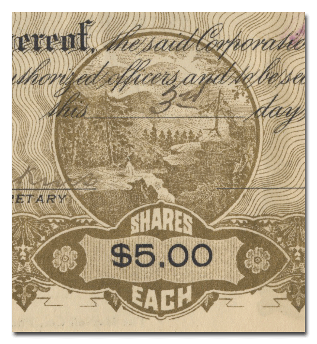 Max-Delta Gold Mining Company Stock Certificate