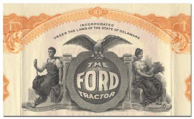 Ford Tractor Company, Inc. Stock Certificate