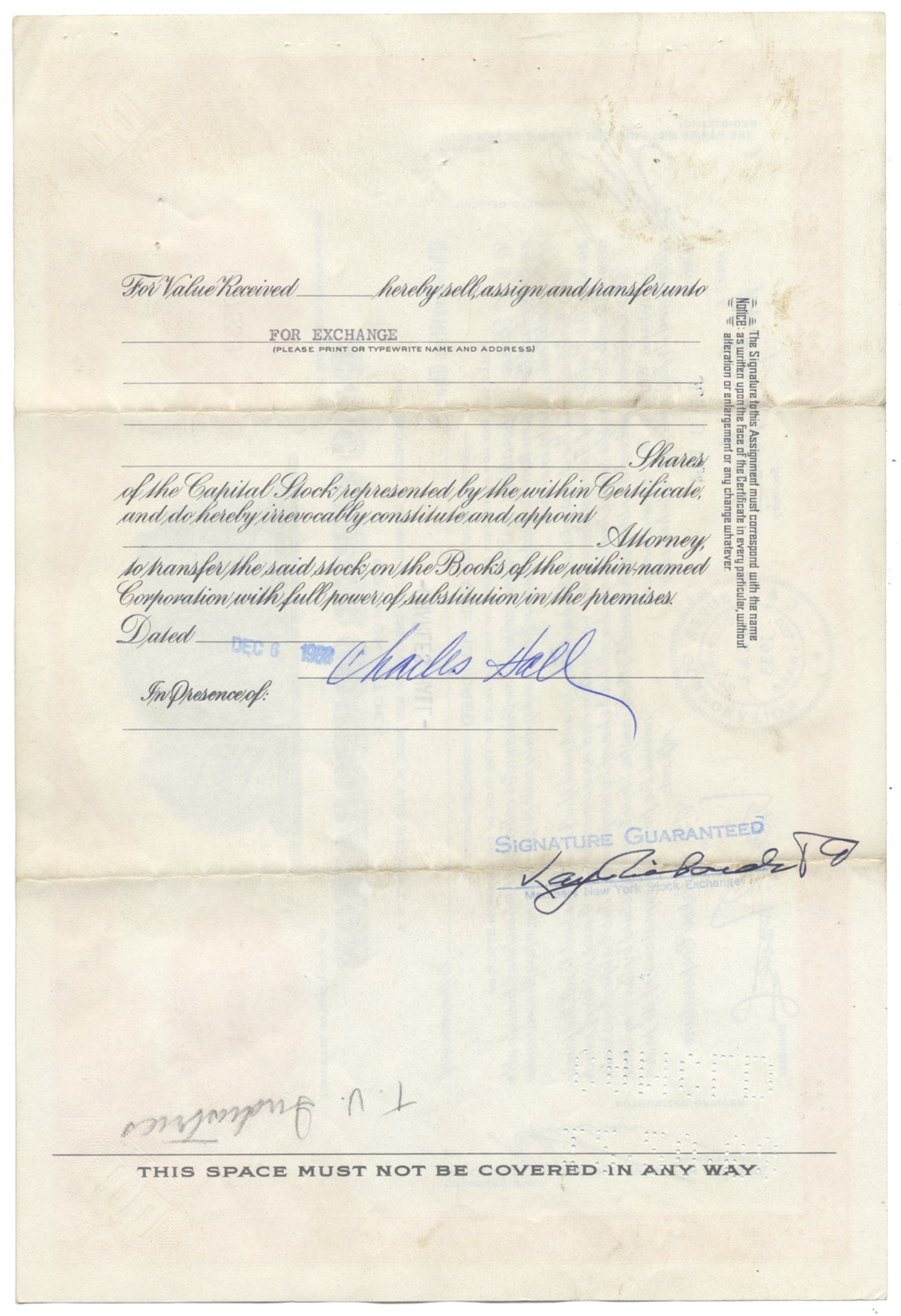 C & C Super Corporation Stock Certificate