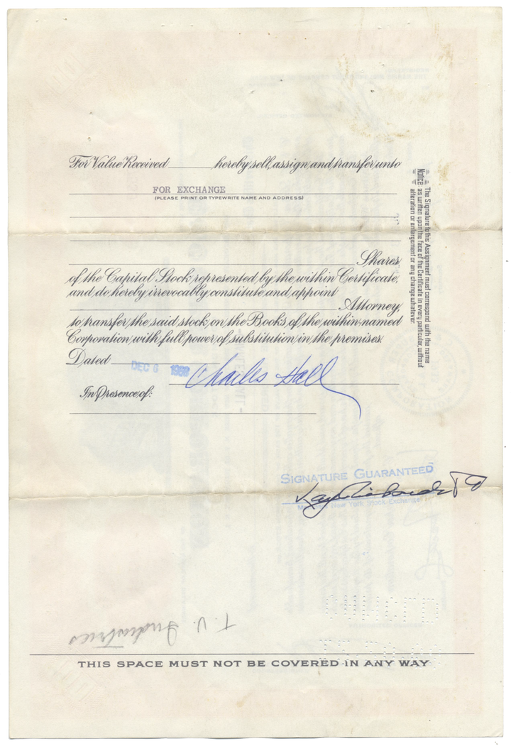 C & C Super Corporation Stock Certificate