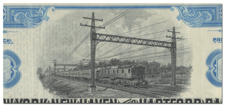 New York, New Haven and Hartford Railroad Company Stock Certificate