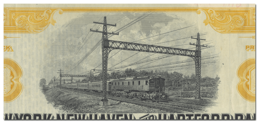 New York, New Haven and Hartford Railroad Company Stock Certificate