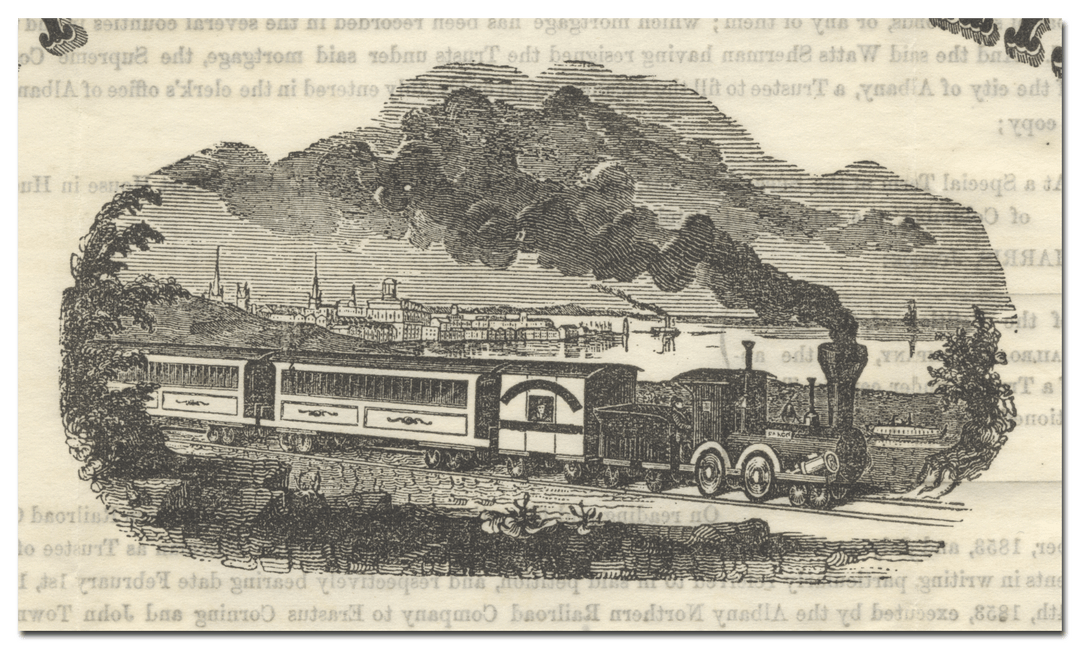 Albany Northern Railroad Co. Bond Certificate Signed by Erastus Corning