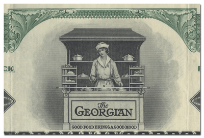 The Georgian Incorporated Stock Certificate