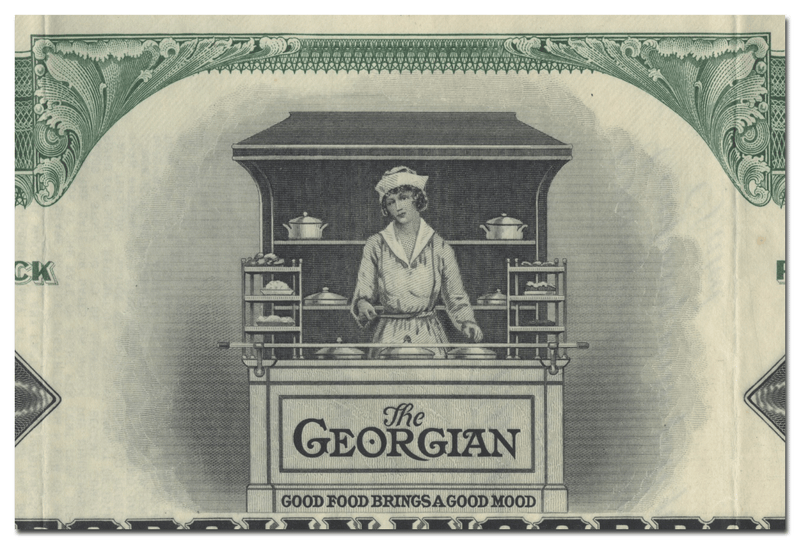 The Georgian Incorporated Stock Certificate