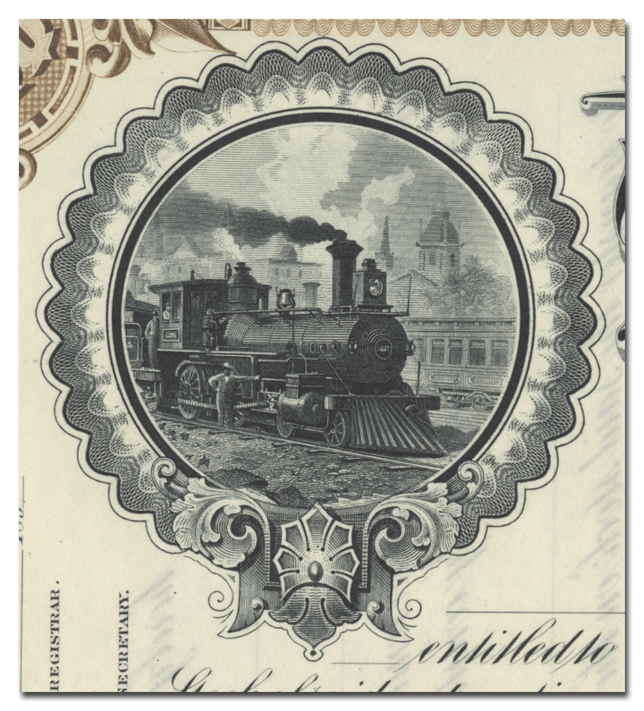 Cincinnati Northern Railroad Company Stock Certificate