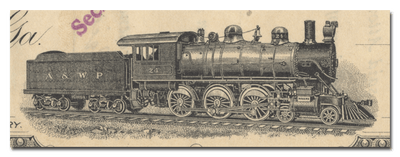 Atlanta & West Point Railroad Company Stock Certificate