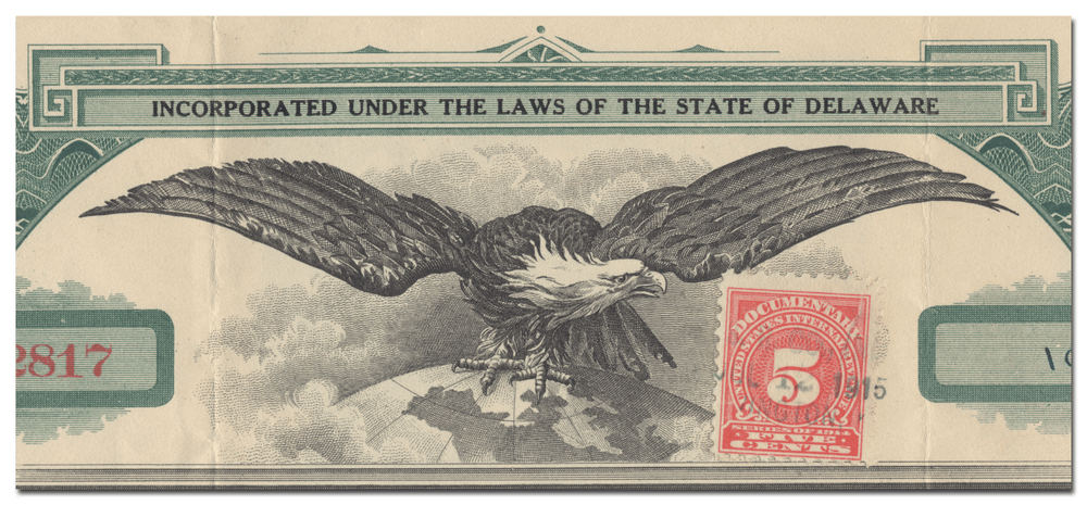 Sentanel Remedies Company Stock Certificate