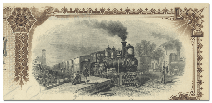 Choctaw, Oklahoma and Gulf Railroad Company Stock Certificate