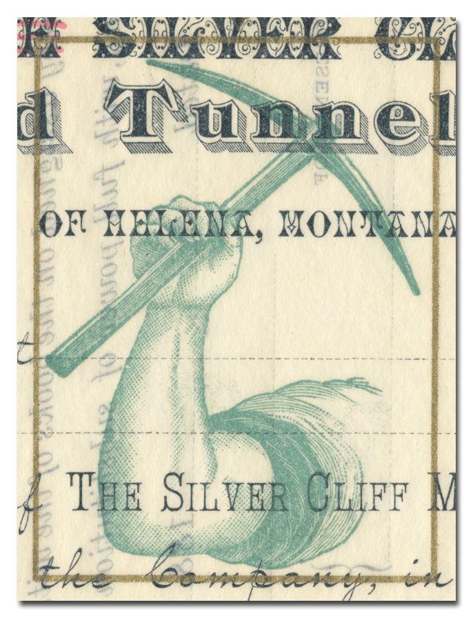 Silver Cliff Mining and Tunnel Company Stock Certificate