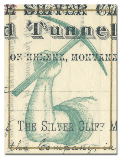 Silver Cliff Mining and Tunnel Company Stock Certificate
