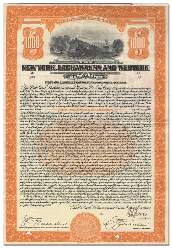 New York, Lackawanna and Western Railway Company