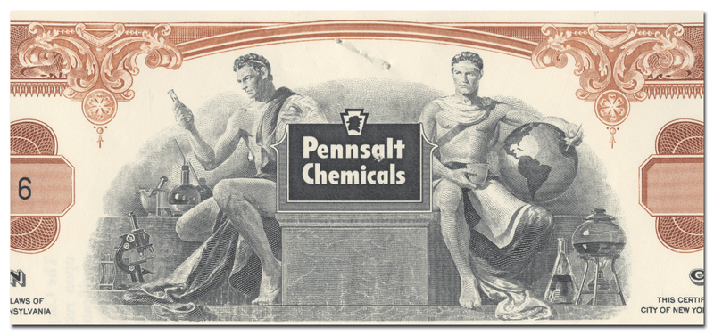 Pennsalt Chemical Corporation Stock Certificate